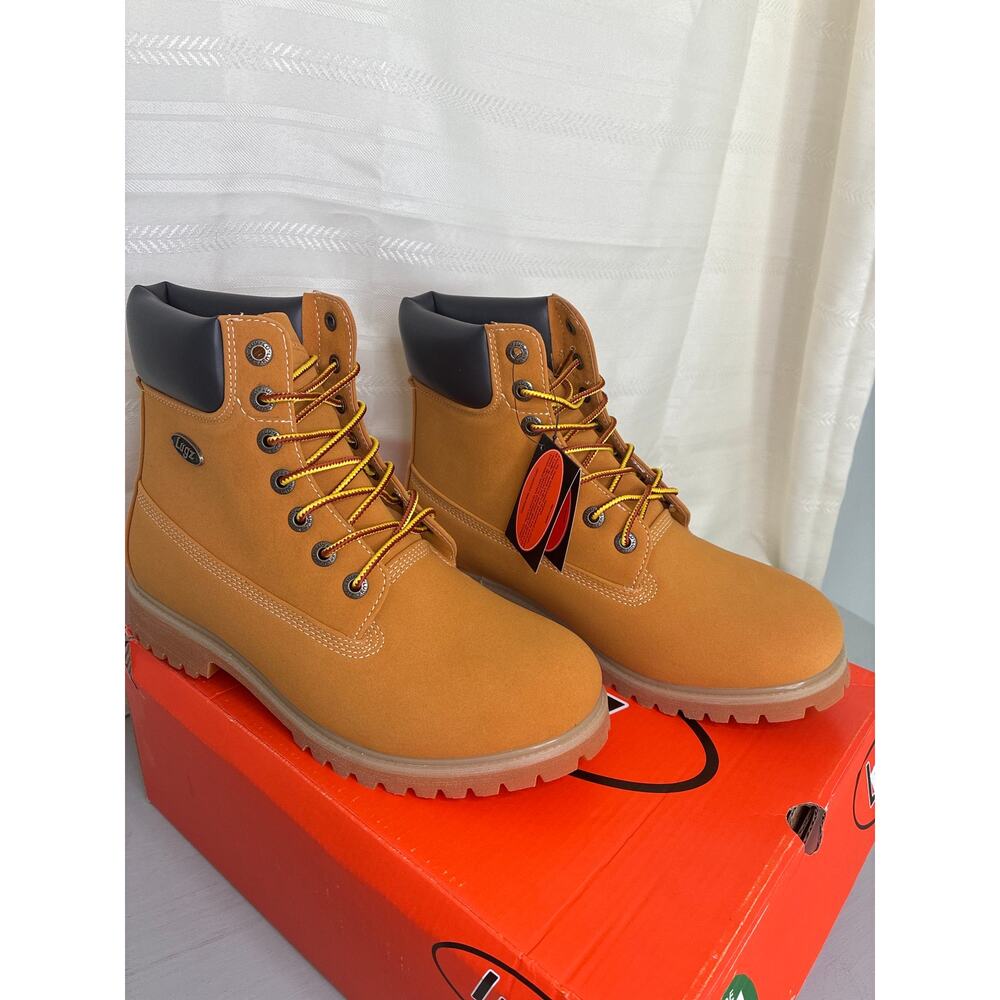 Lugz Convoy WR Men's Water Resistant Work Boots Golden Wheat Size 8W New